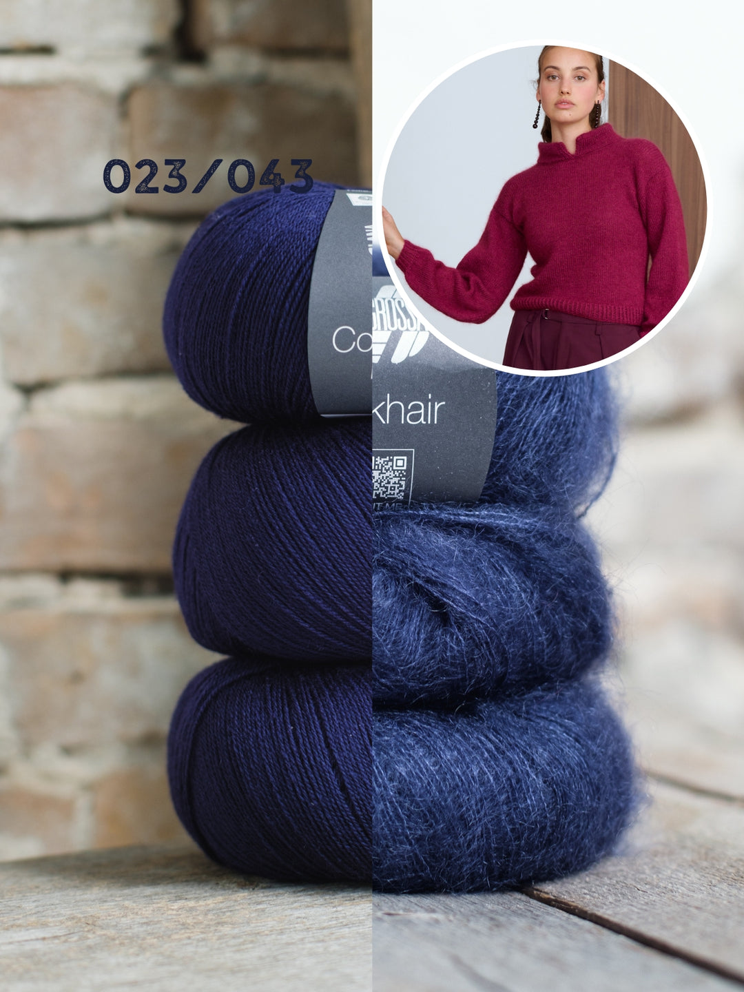 Breipakket Cool Wool Lace Silkhair trui