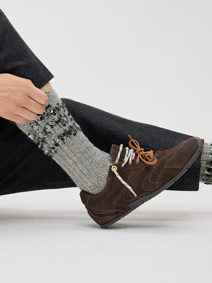 Breipakket Feestelijke Glittersokken