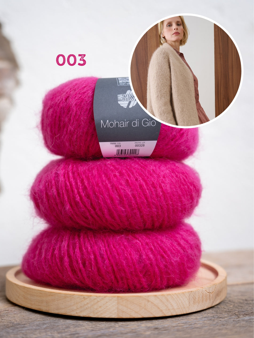 Breipakket Mohair Di Gio vest