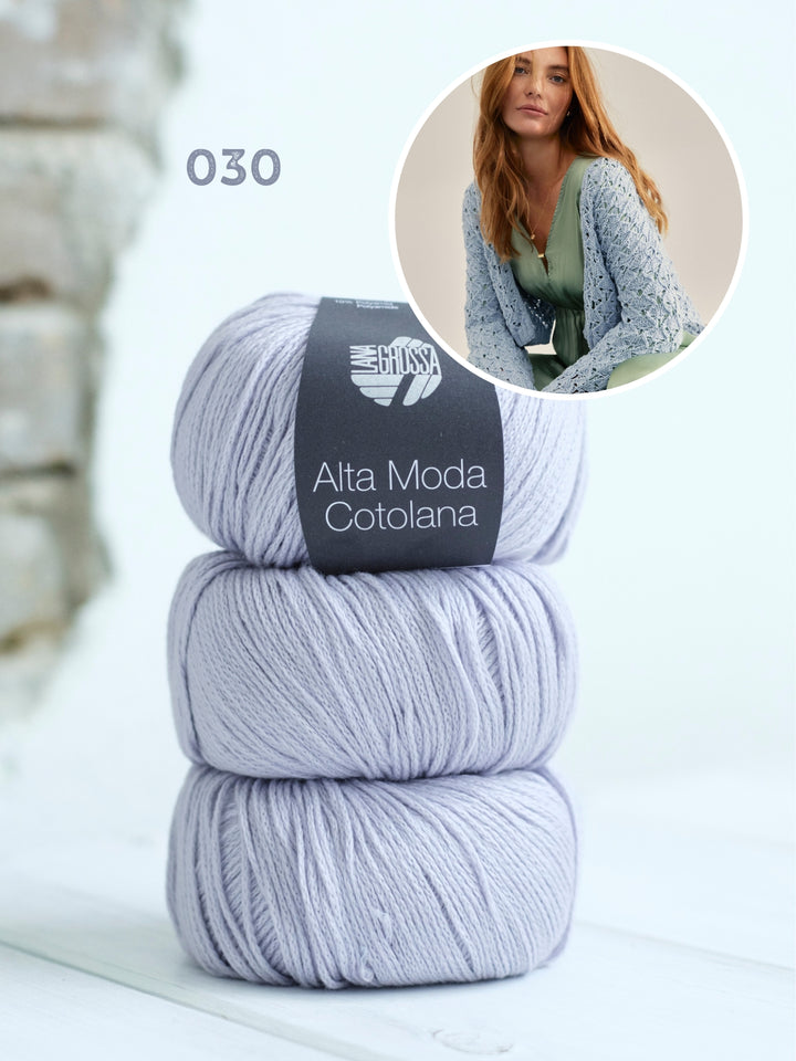 Breipakket Alta Moda Cotolana cardigan in ajourpatroon