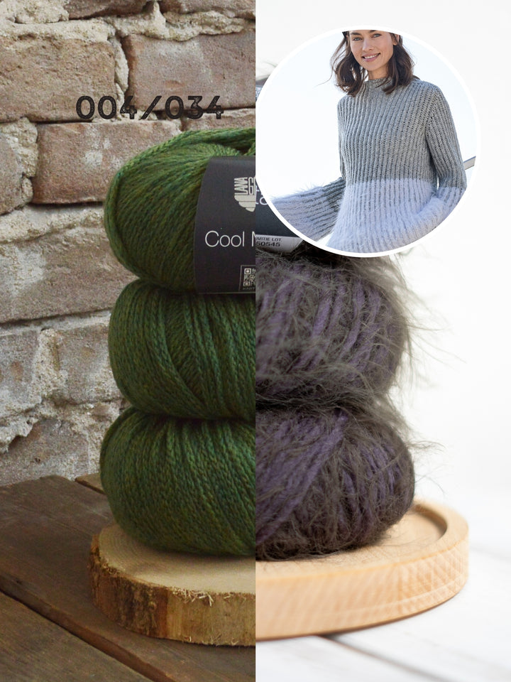 Breipakket Basta Cool Merino trui in patentsteek