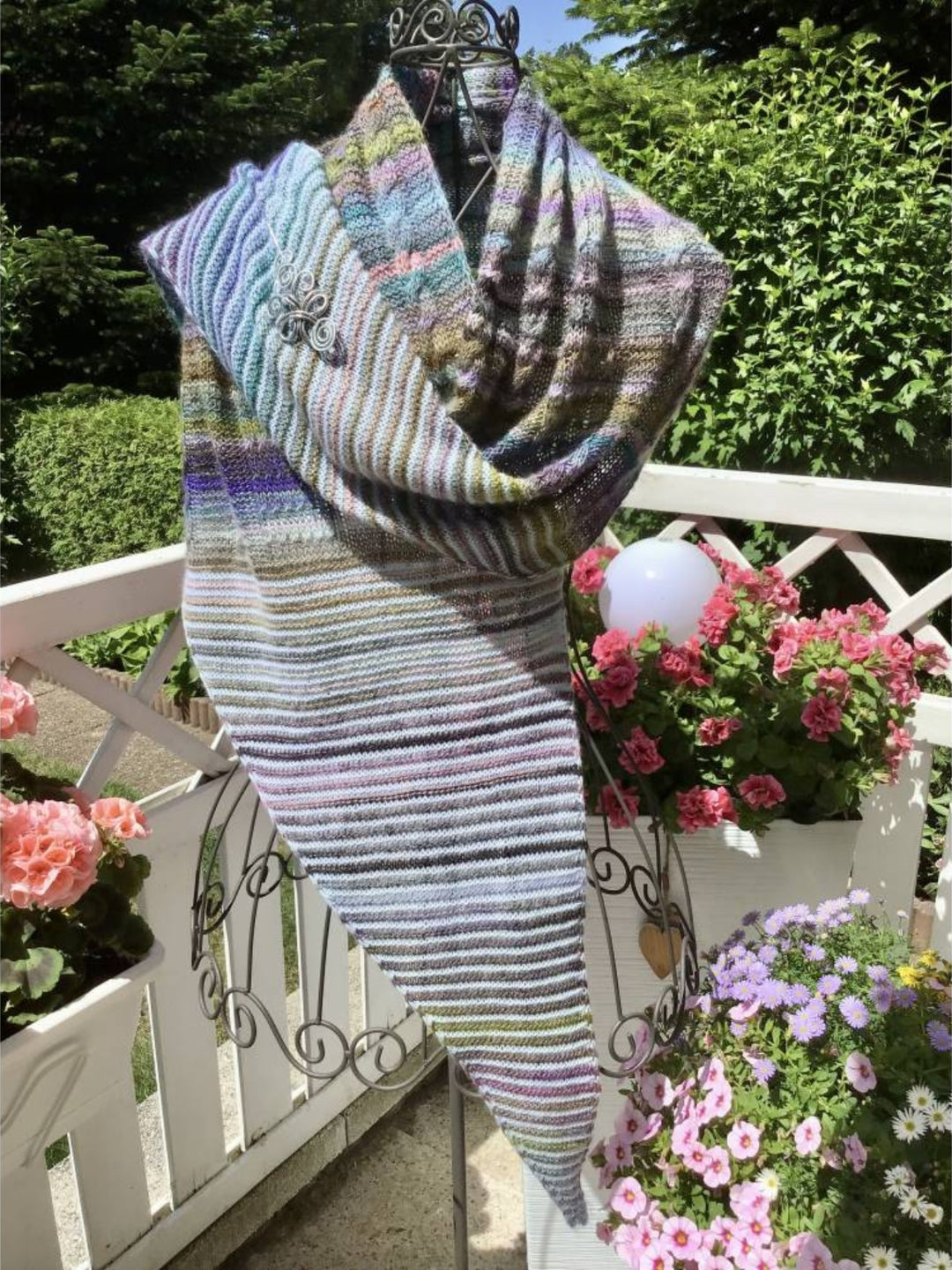 Breipakket Lizas stola Orange Night - Colorissimo & Ecopuno