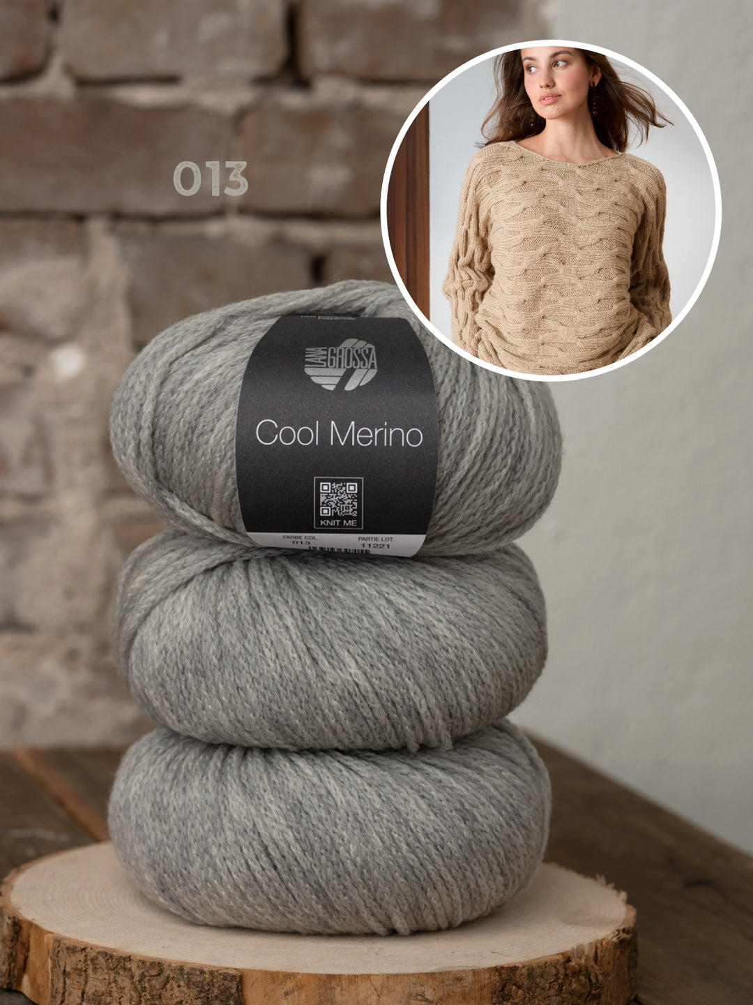 Breipakket Cool Merino trui met textuur