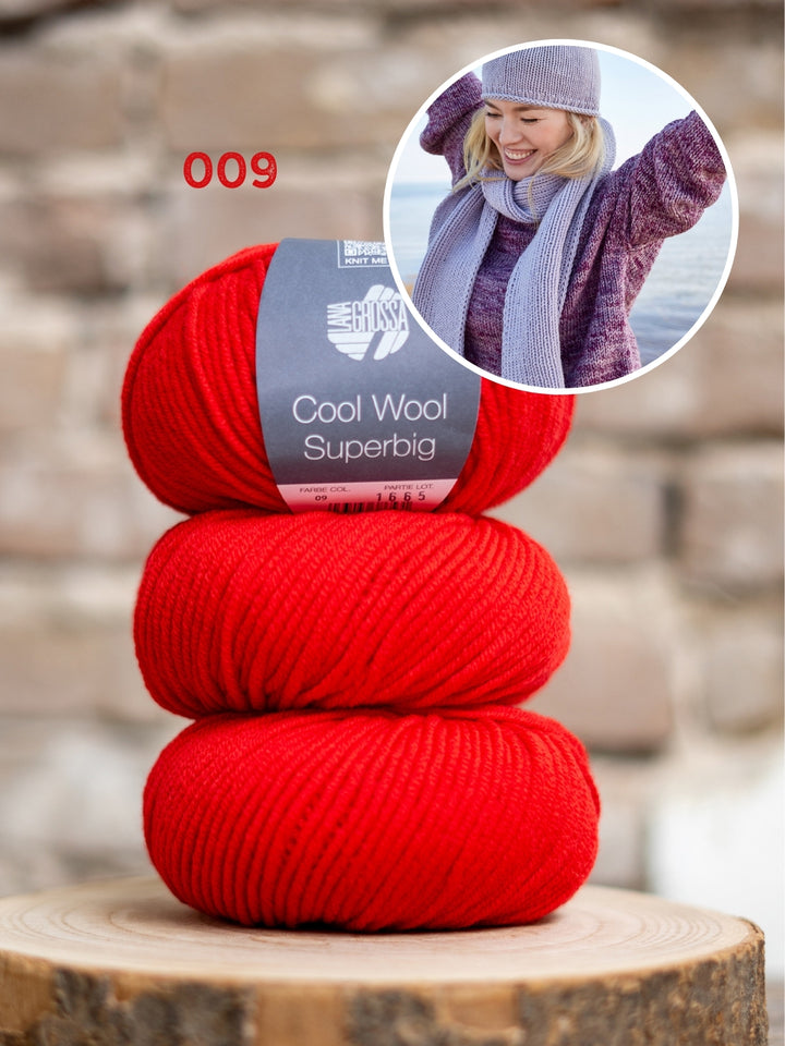 Breipakket Cool Wool Superbig sjaal & muts