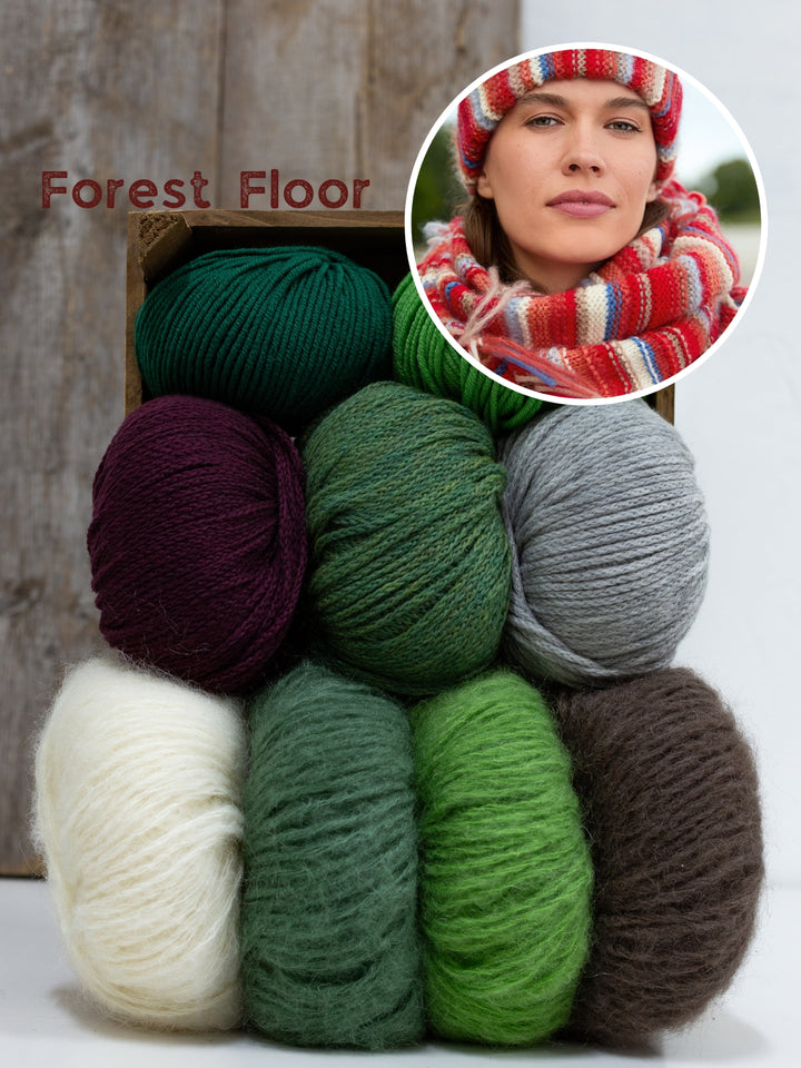 Breipakket Mohair Di Gio Cool Wool Superbig Cool Merino sjaal + muts