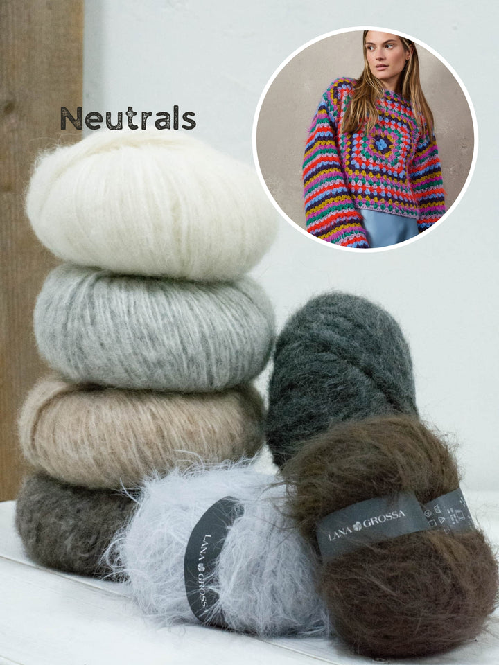 Haakpakket Basta Alpaca Air II granny trui