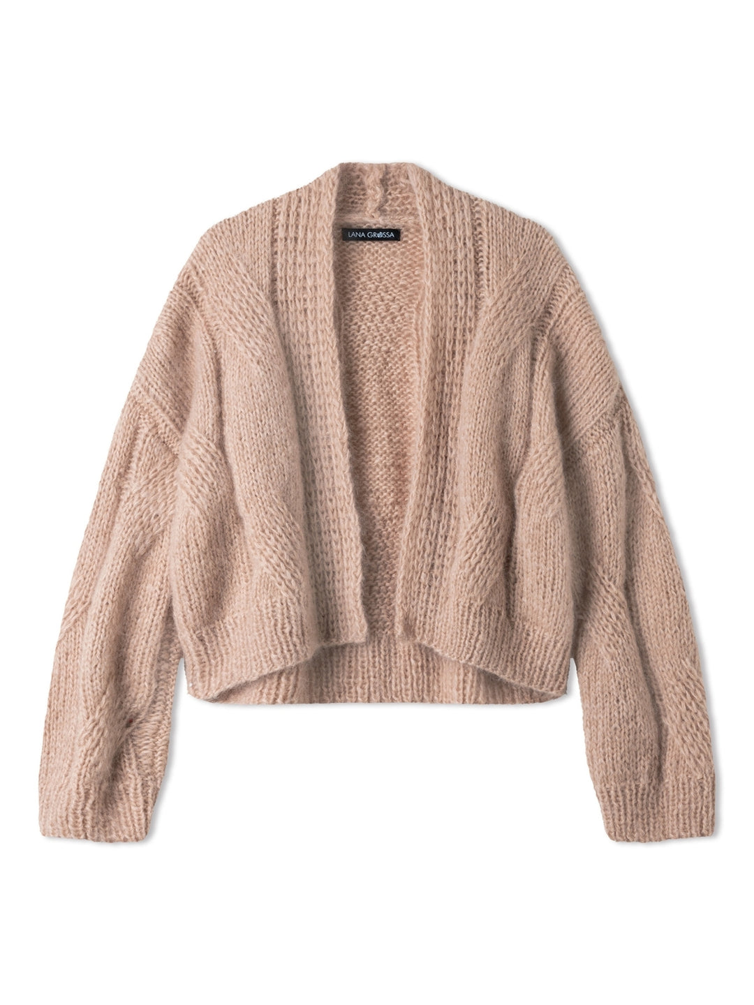 Breipakket Mohair Di Gio vest met grote kabels