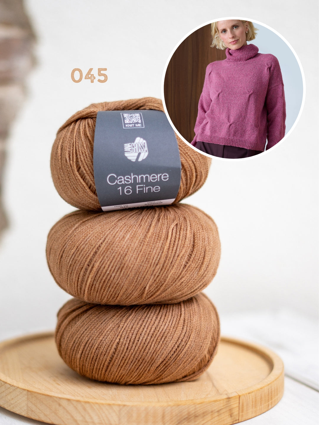 Breipakket Cashmere 16 Fine trui met kabels