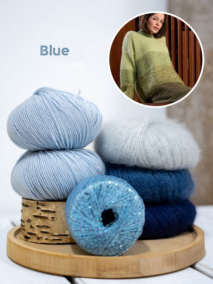 Breipakket Cool Wool Silkhair Glamour strepentrui