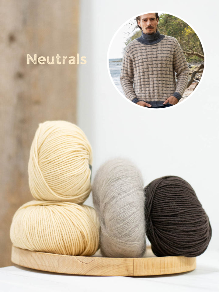 Breipakket Cool Wool Silkhair trui voor hem