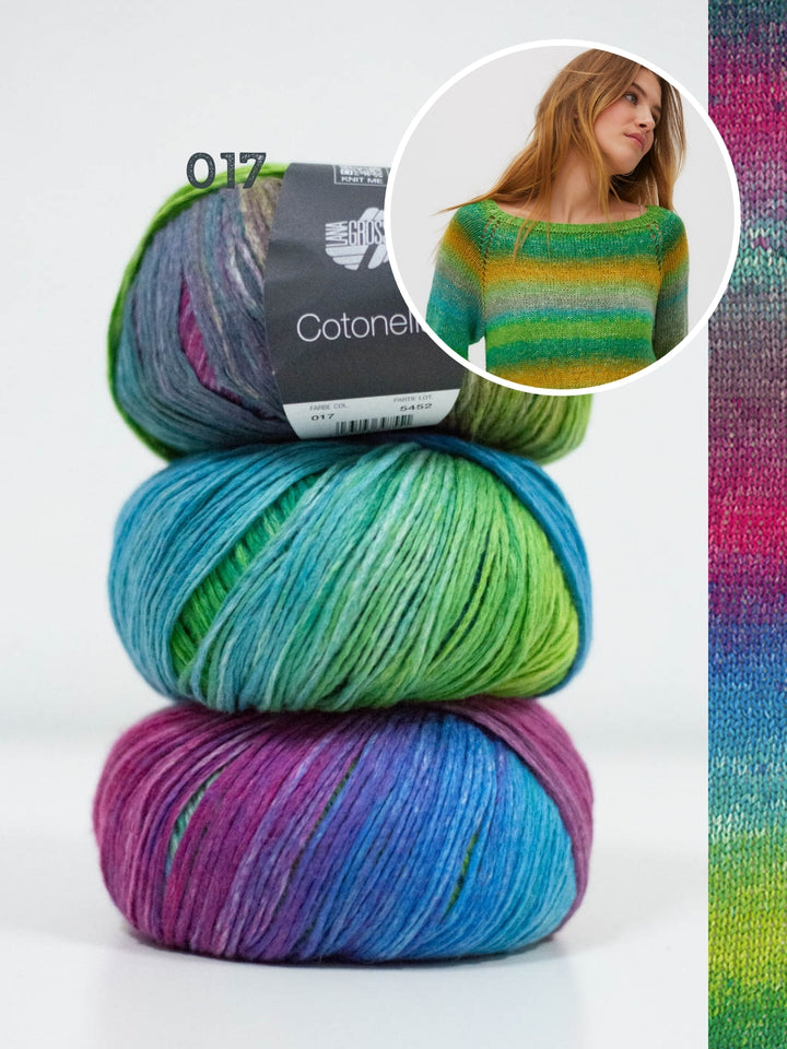 Breipakket Cotonella pullover - top-down