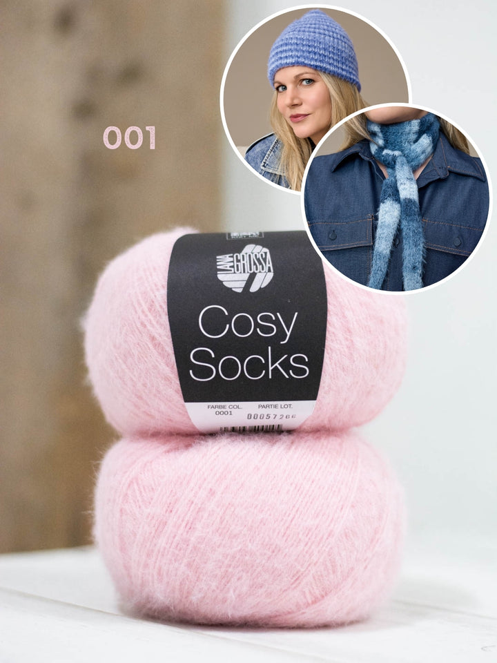 Breipakket Cosy Socks set (sjaaltje + muts)
