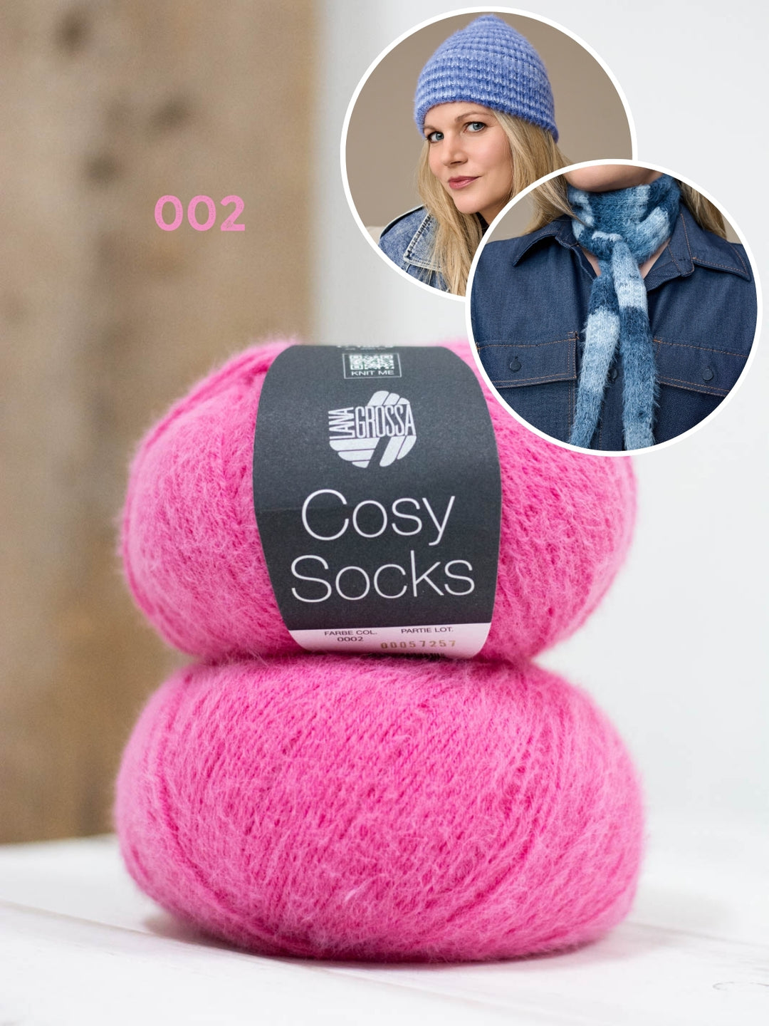 Breipakket Cosy Socks set (sjaaltje + muts)