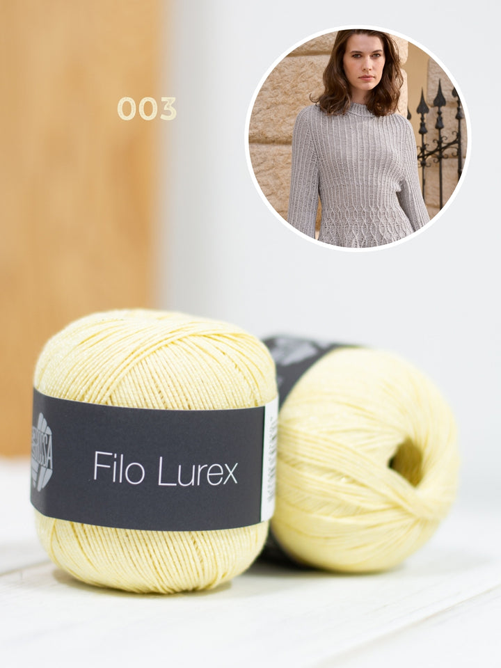 Breipakket Filo Lurex getailleerde trui