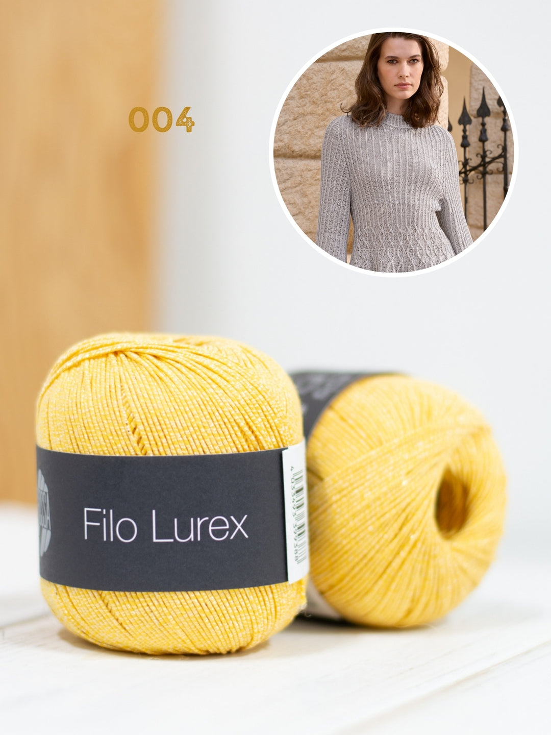 Breipakket Filo Lurex getailleerde trui