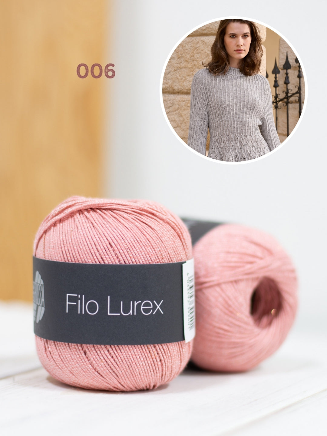 Breipakket Filo Lurex getailleerde trui