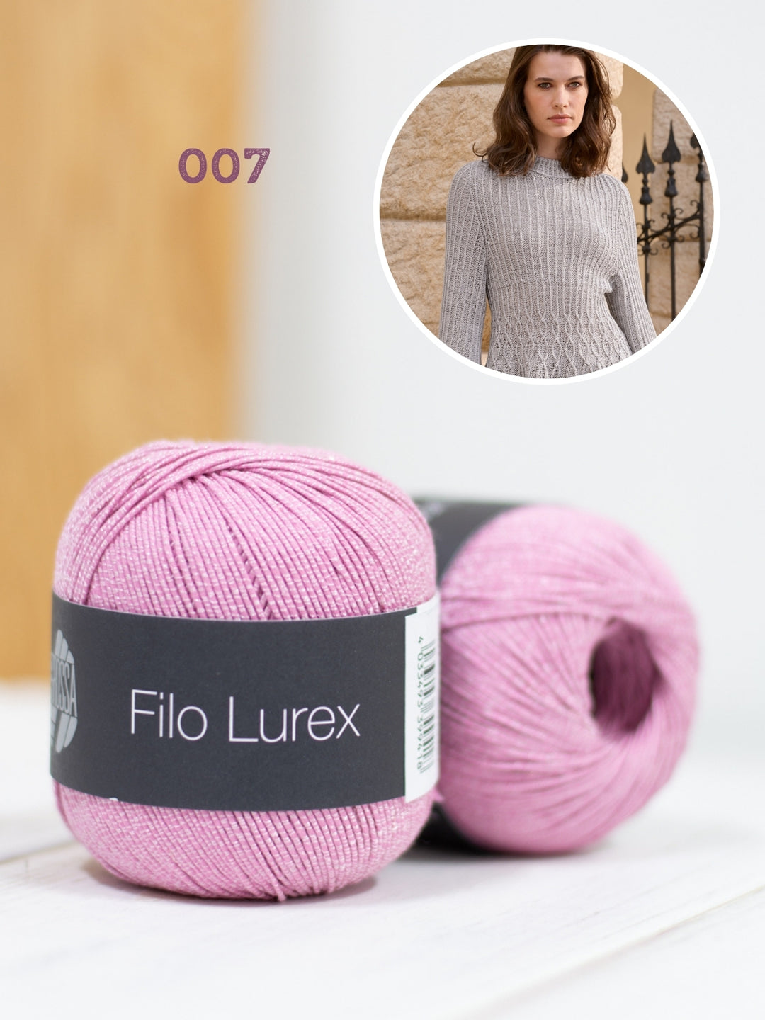 Breipakket Filo Lurex getailleerde trui