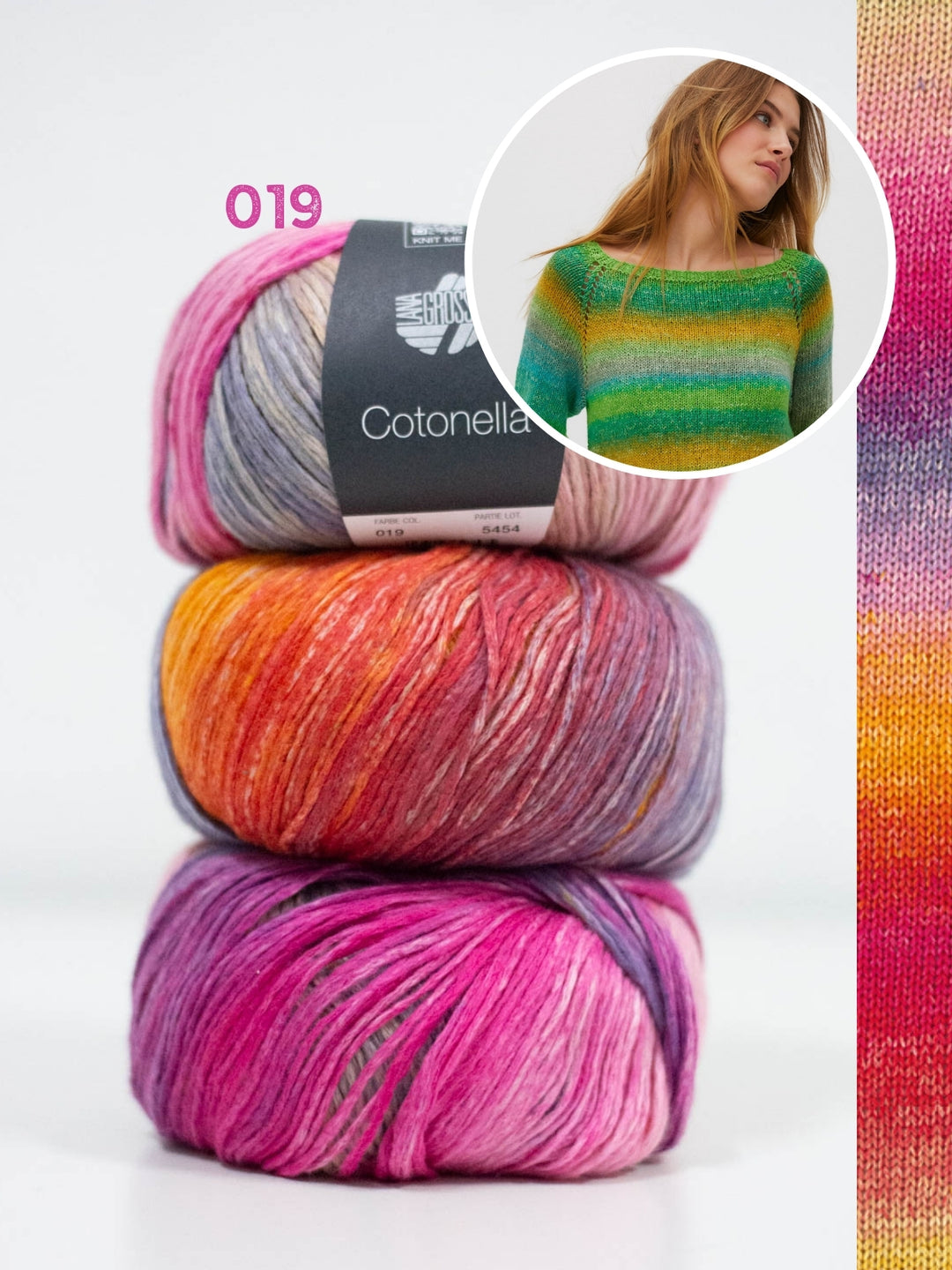 Breipakket Cotonella pullover - top-down