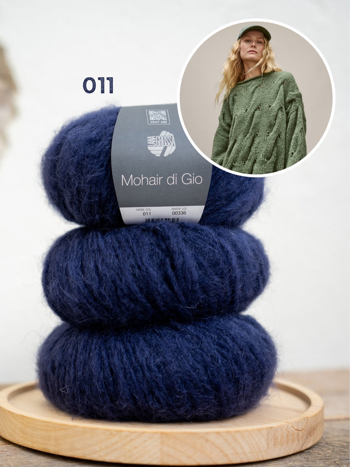 Breipakket Mohair Di Gio oversized kabeltrui