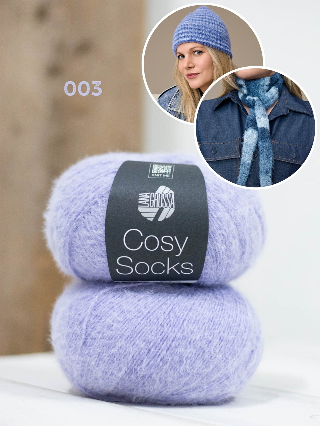 Breipakket Cosy Socks set (sjaaltje + muts)