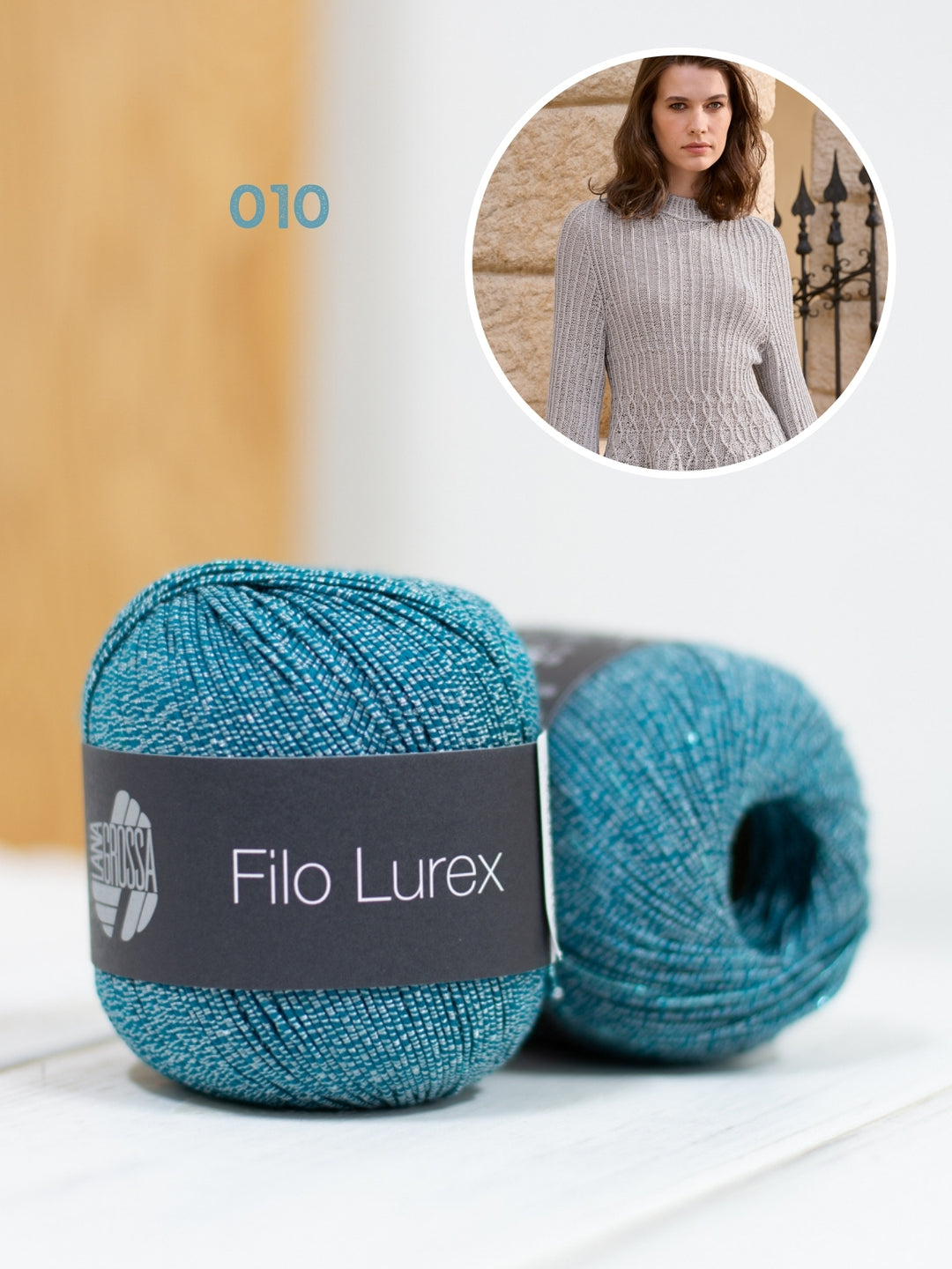 Breipakket Filo Lurex getailleerde trui