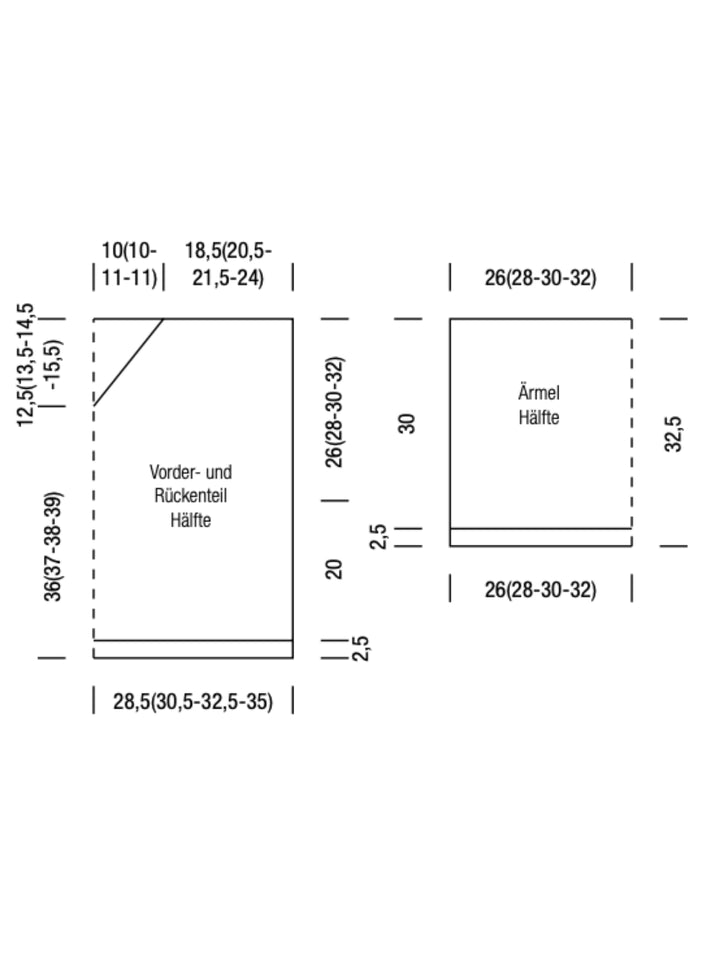 Breipakket trui in garenmix