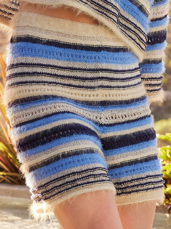 Breipakket korte broek in garenmix