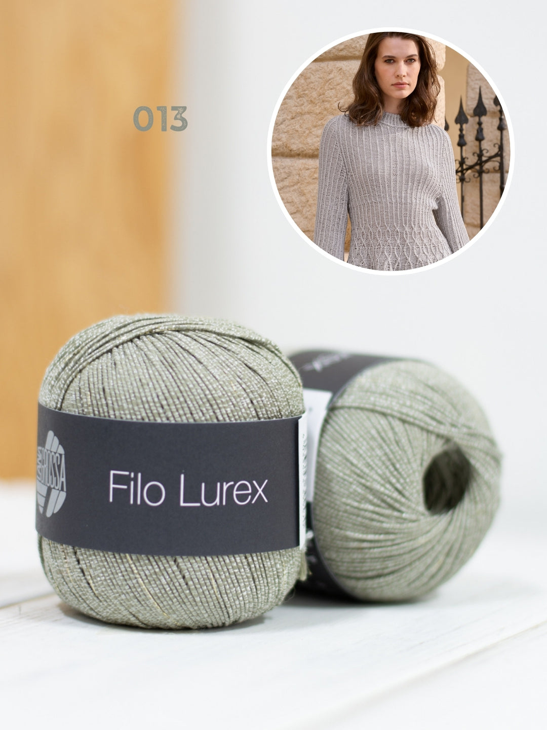 Breipakket Filo Lurex getailleerde trui