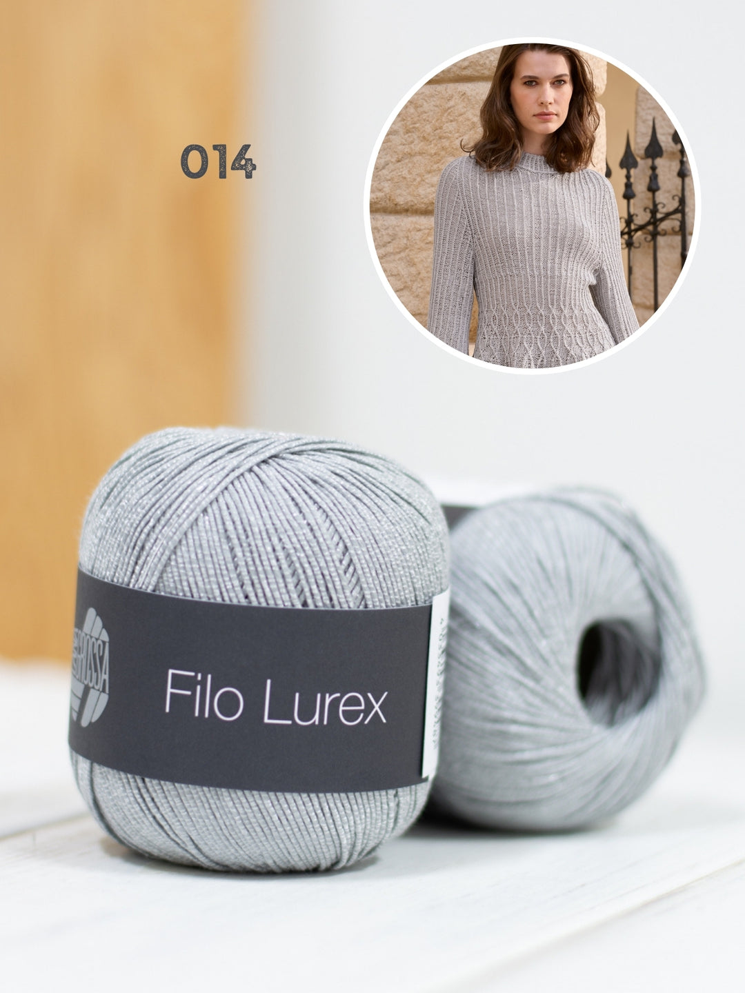 Breipakket Filo Lurex getailleerde trui