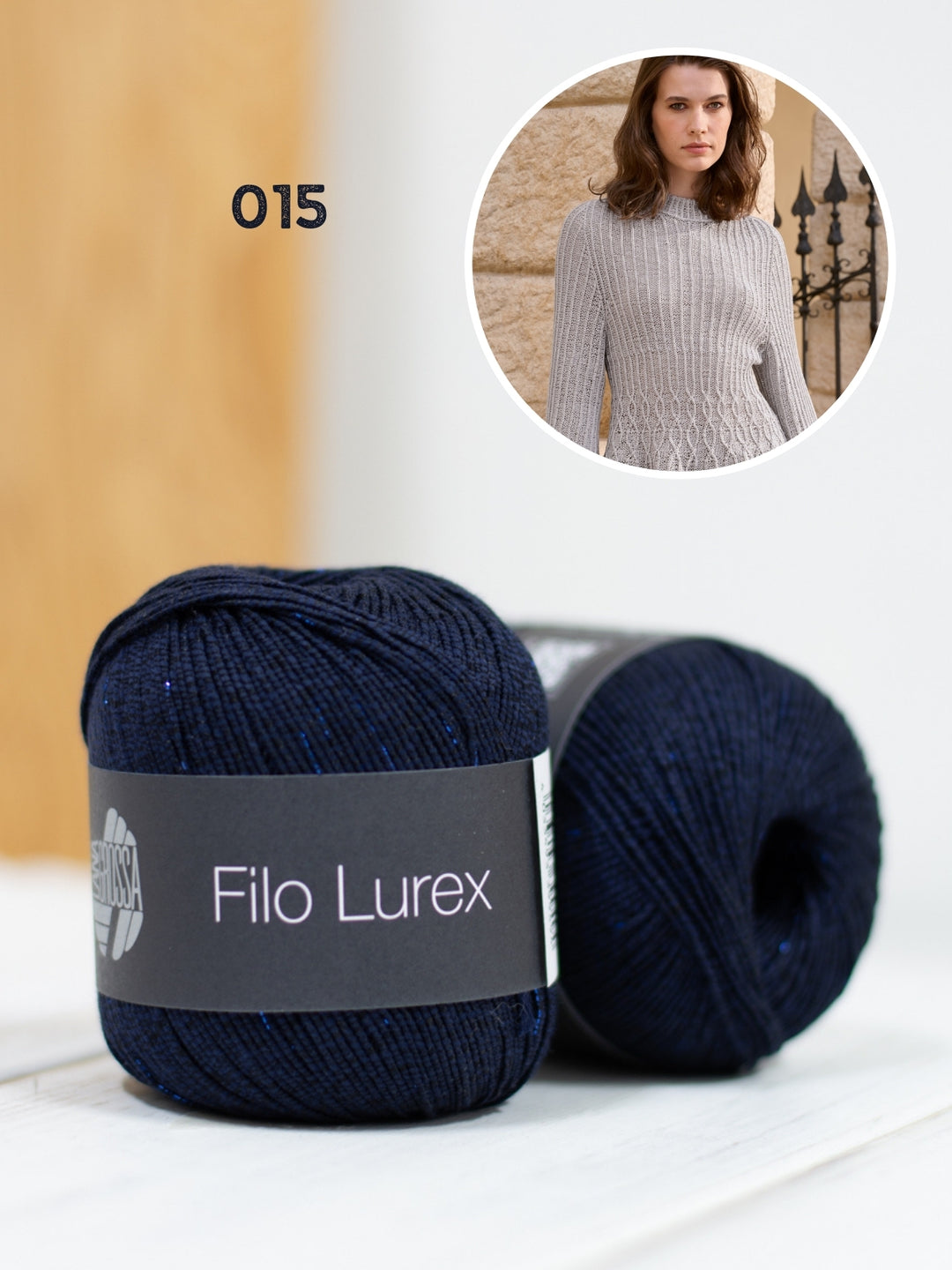 Breipakket Filo Lurex getailleerde trui