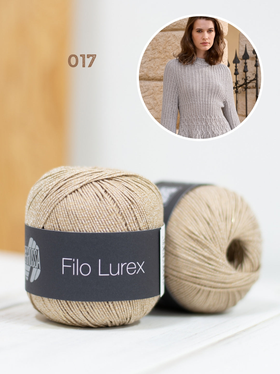 Breipakket Filo Lurex getailleerde trui