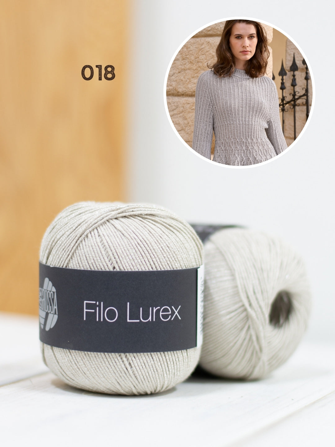 Breipakket Filo Lurex getailleerde trui