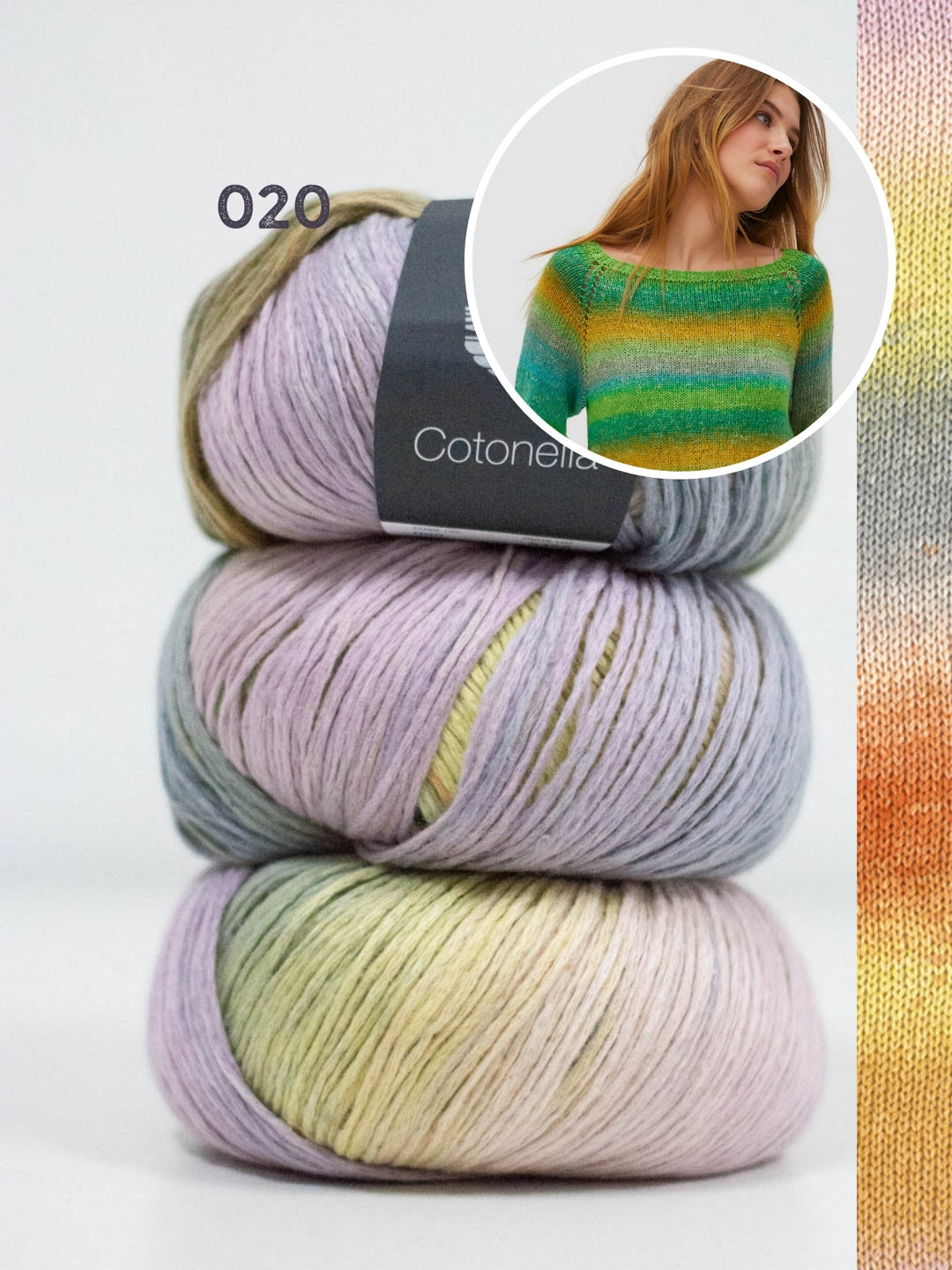 Breipakket Cotonella pullover - top-down