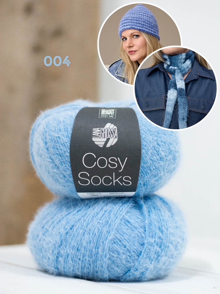 Breipakket Cosy Socks set (sjaaltje + muts)