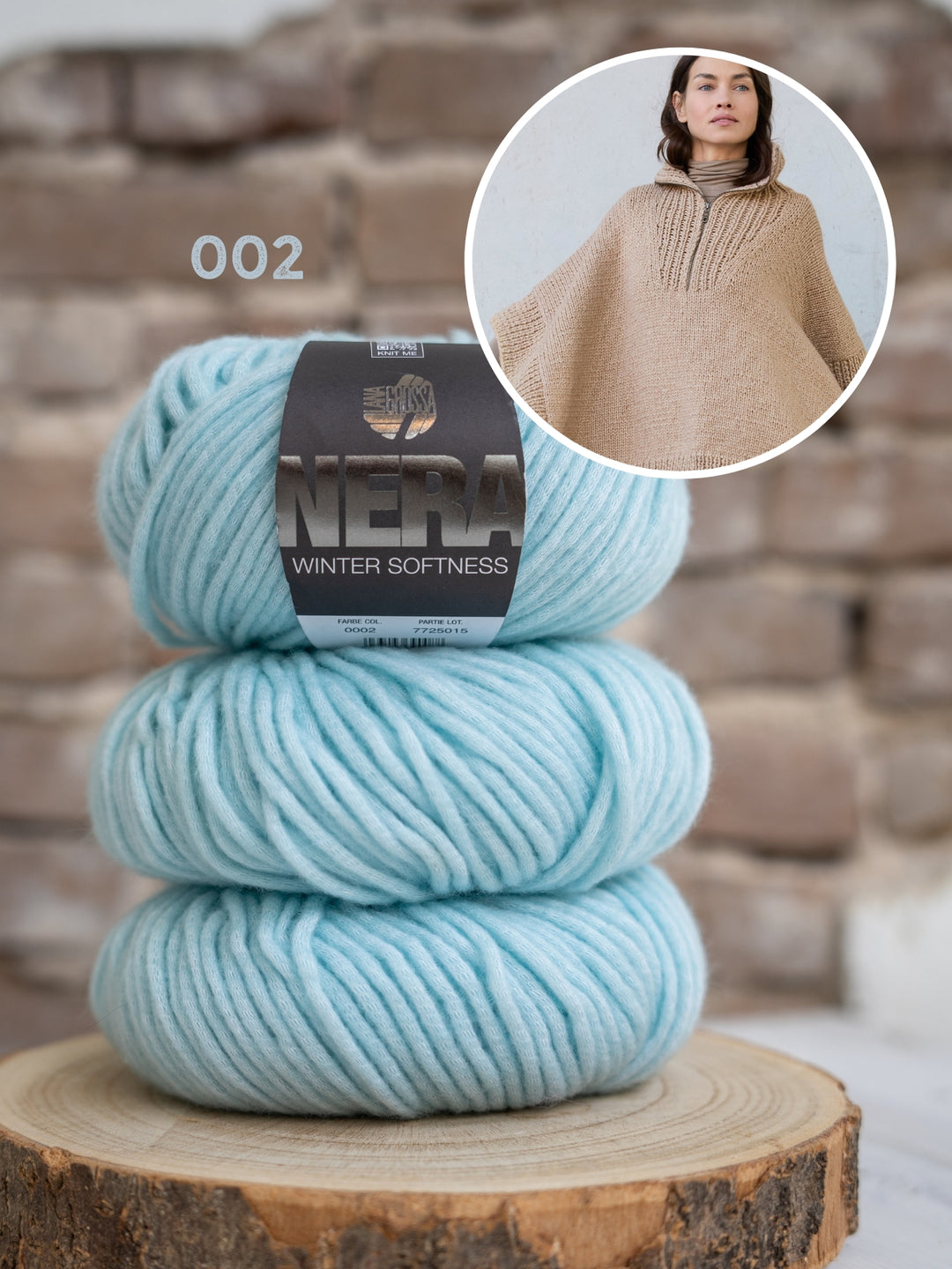 Breipakket Winter Softness poncho met rits