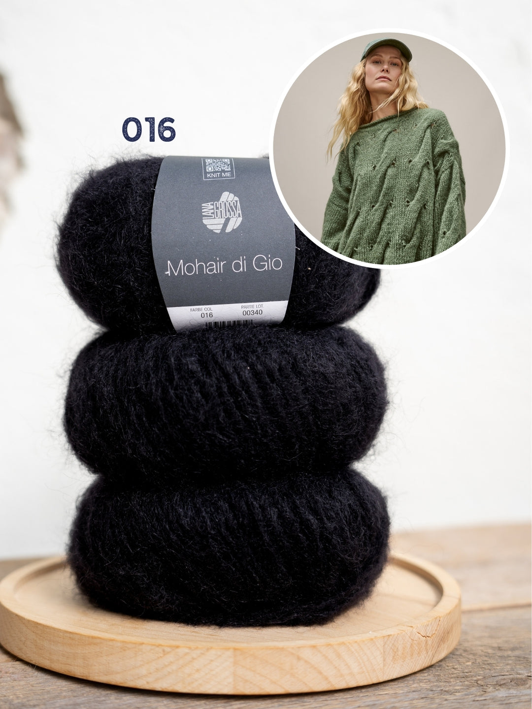 Breipakket Mohair Di Gio oversized kabeltrui