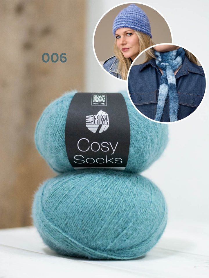 Breipakket Cosy Socks set (sjaaltje + muts)