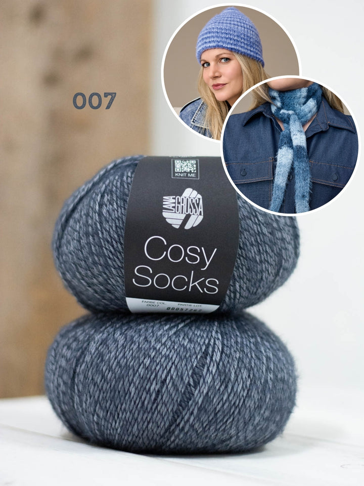 Breipakket Cosy Socks set (sjaaltje + muts)