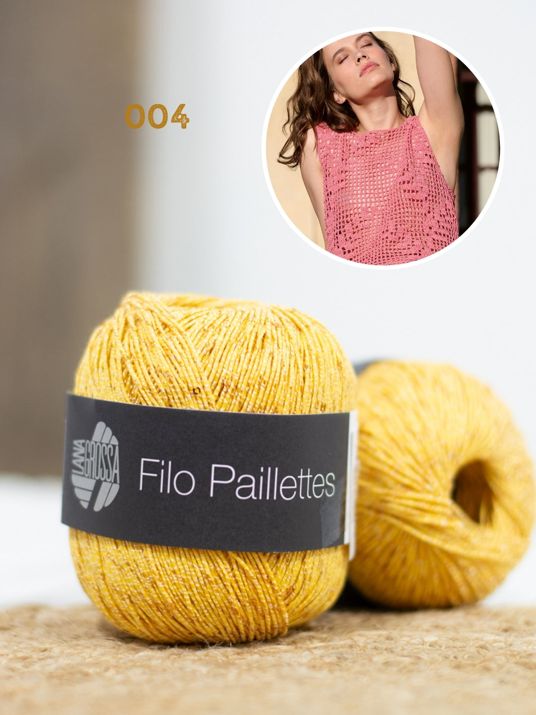 Haakpakket Filo Pailettes top