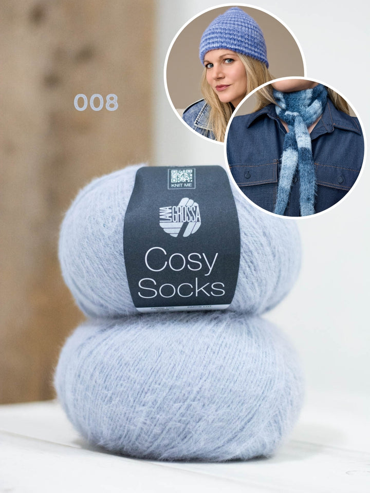 Breipakket Cosy Socks set (sjaaltje + muts)