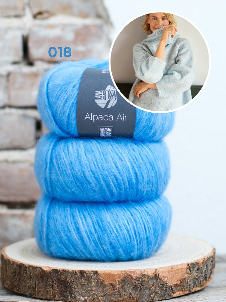 Breipakket Alpaca Air top-down raglantrui