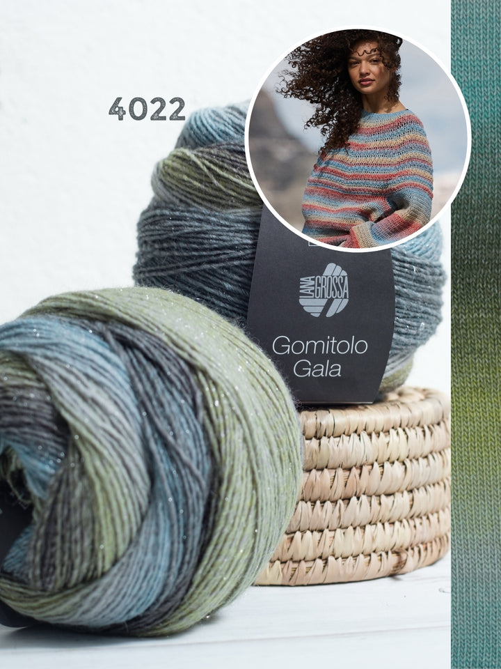 Haakpakket Gomitolo Gala top-down trui