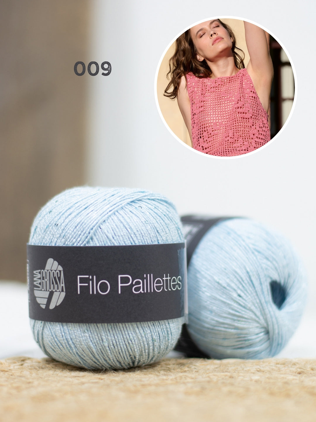 Haakpakket Filo Pailettes top