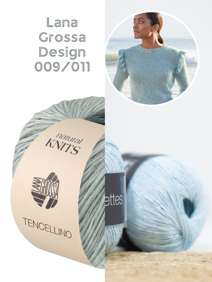 Breipakket Tencellino Filo Paillettes trui met ruches