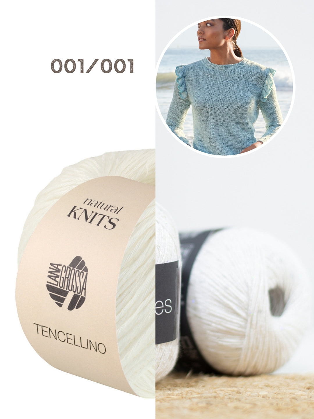 Breipakket Tencellino Filo Paillettes trui met ruches