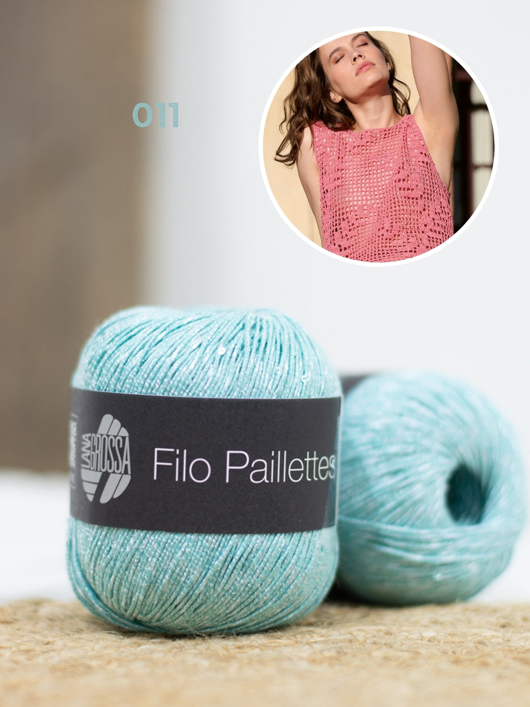 Haakpakket Filo Pailettes top