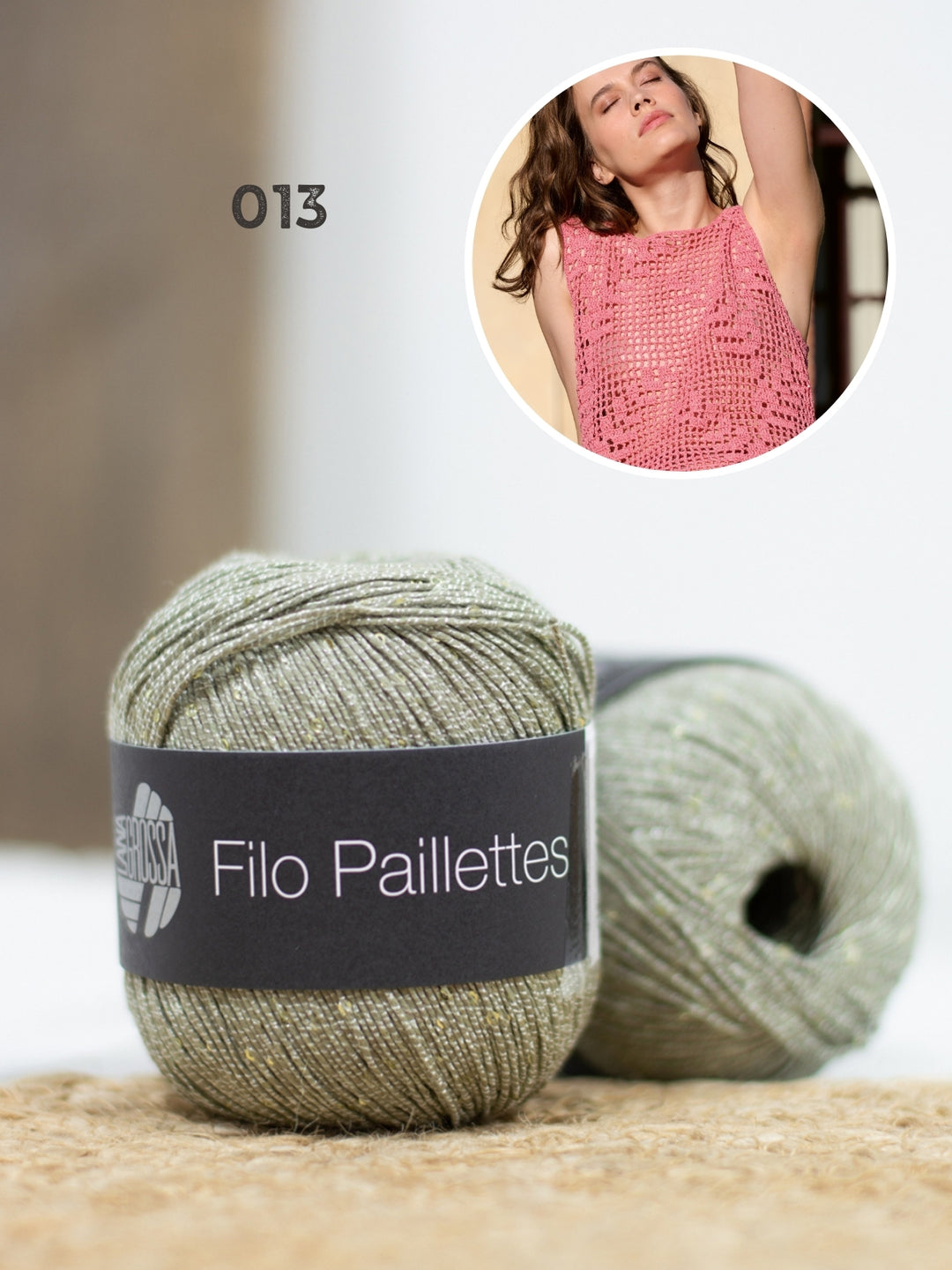 Haakpakket Filo Pailettes top