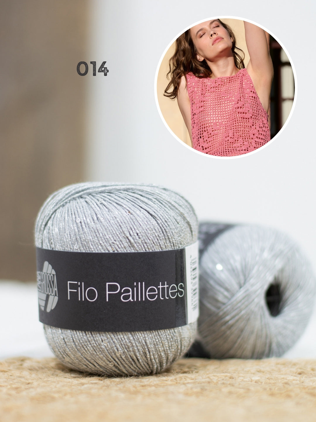 Haakpakket Filo Pailettes top