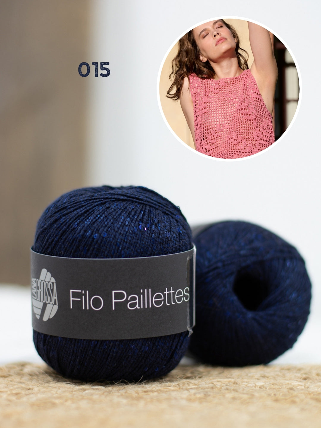 Haakpakket Filo Pailettes top