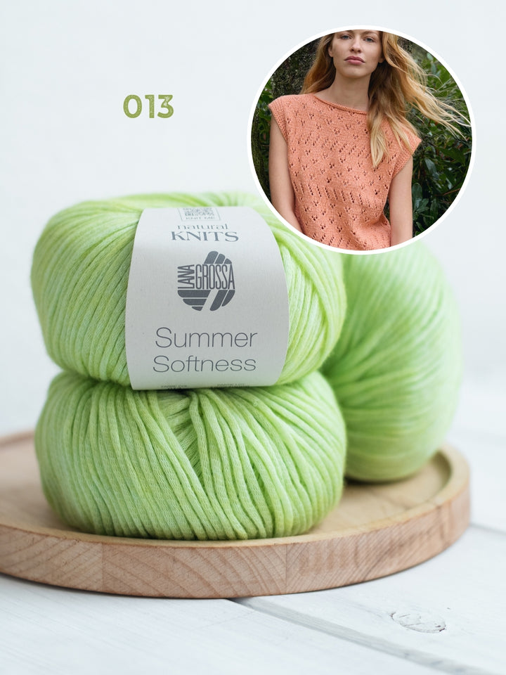 Breipakket Summer Softness top met ajourpatroon